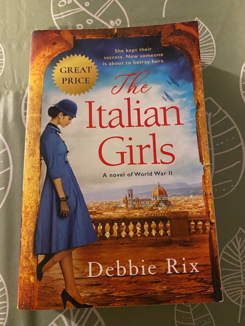 ⭐️ 10/$10 The Italian Girls by Debbie Rix - Blue & Gold Cover Paperback